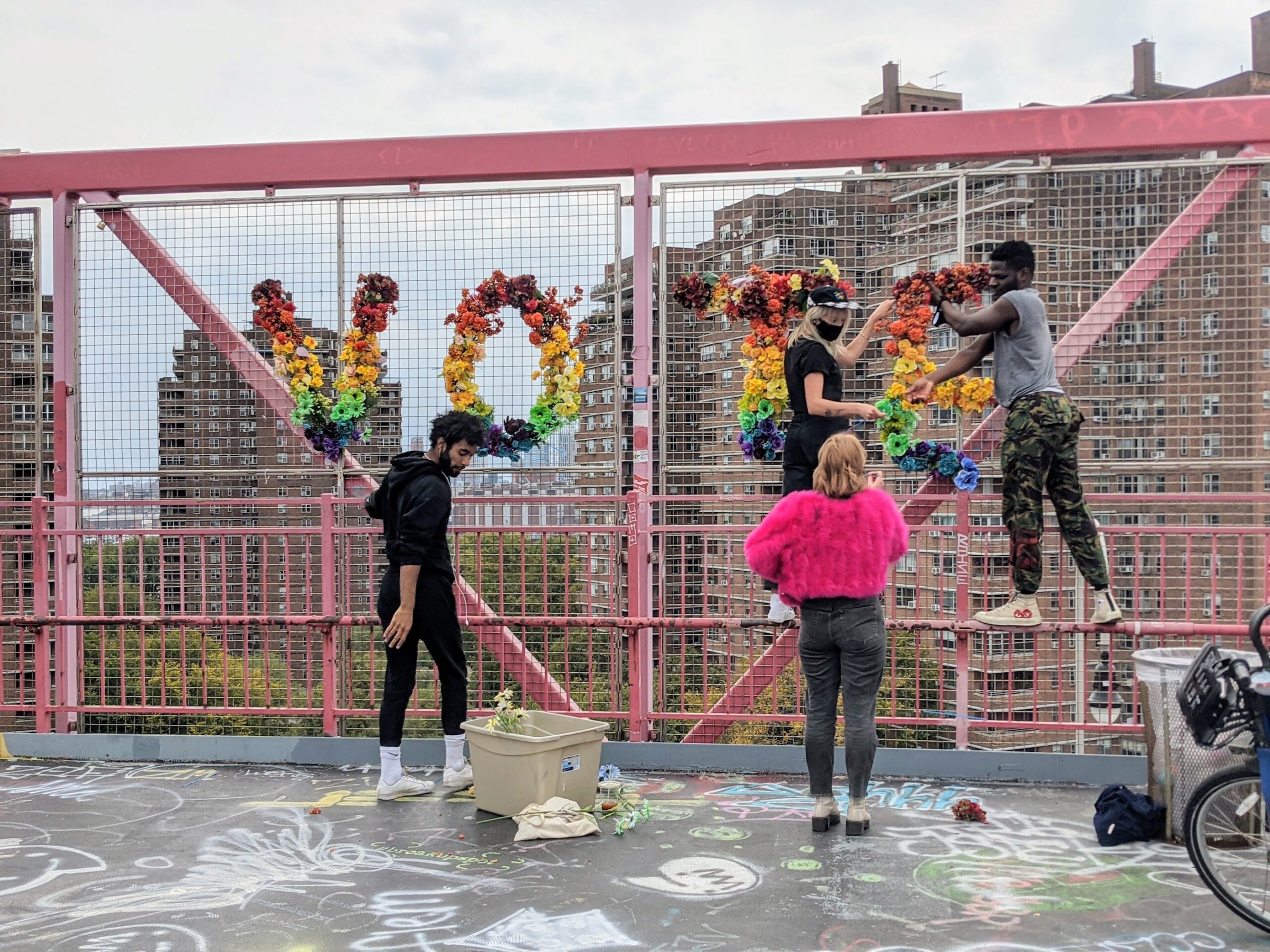 Kat Nguyen attended the “Flowering of Democracy” in Williamsburg, NY in October 2020 [Photo: Kat Nguyen]